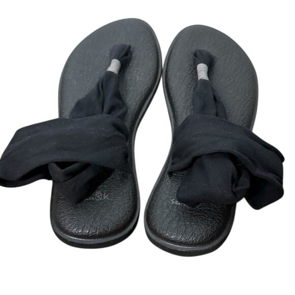 SANUK Black Yoga Sling Sandal SZ 9 - Picture 5 of 7